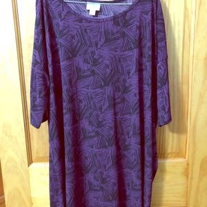 LuLaRoe Irma tunic purple and black